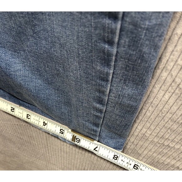 Time And Tru Denim Jeans Size 18 Petite Straight Medium Wash Distressed - Picture 12 of 15
